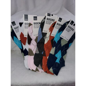 Argyle Unisex Hosiery & Socks One Size Multi-color